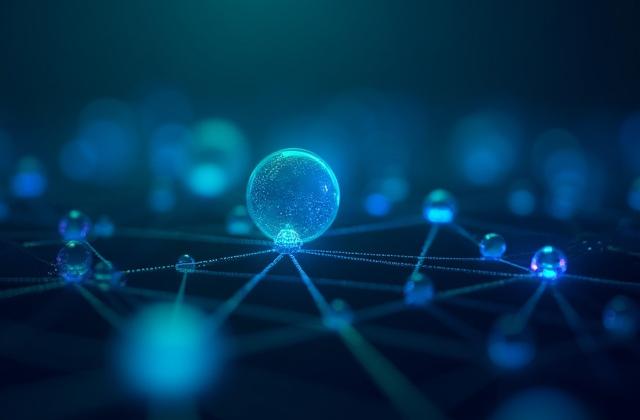 Abstract image representing quantum computing and ledgers